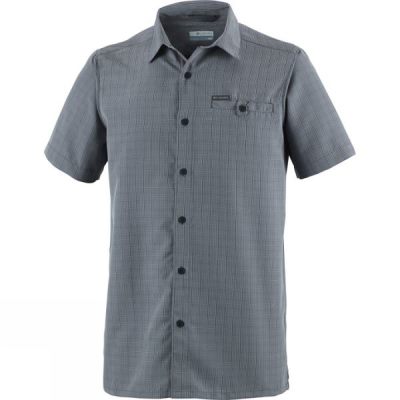 Camisa Columbia Declination Trail II Manga Corta Hombre - Gris - Chile QOK735802